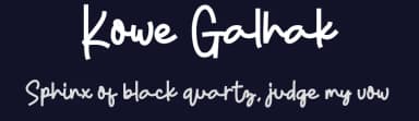 Kowe Galhak by ONG Type — Script Handwritten Font — thumbnail 2
