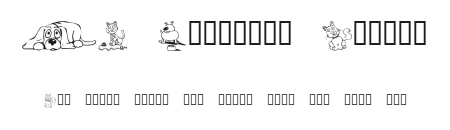 KR Backyard Scraps by Kat's Fun Fonts — Dingbats Font — preview 1