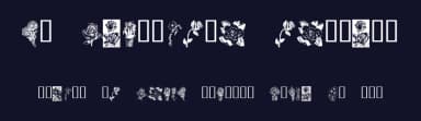 KR Beautiful Flowers by Kat's Fun Fonts — Dingbats Font — thumbnail 2
