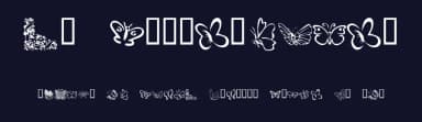 KR Butterflies by Kat's Fun Fonts — Dingbats Font — thumbnail 2