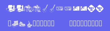KR Hockey Dings by Kat's Fun Fonts — Dingbats Font — thumbnail 3