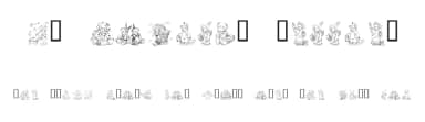 KR Holiday Teddies by Kat's Fun Fonts — Dingbats Font — thumbnail 1
