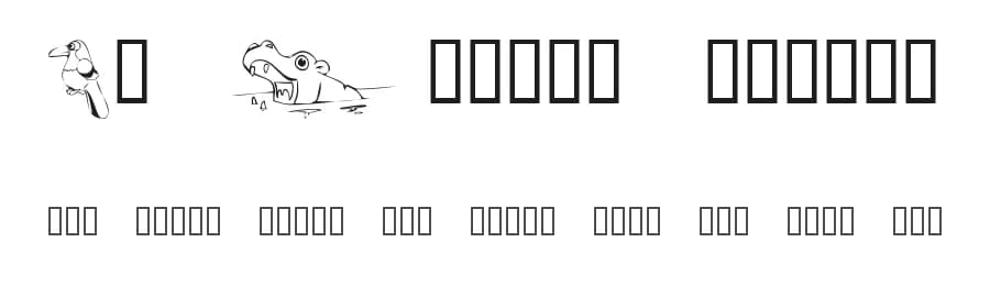 KR Jungle Scraps by Kat's Fun Fonts — Dingbats Font