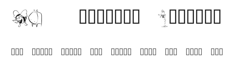 KR Scrappin Animals by Kat's Fun Fonts — Dingbats Font — preview 1