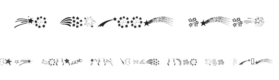 KR Starry Eyed by Kat's Fun Fonts — Dingbats Font