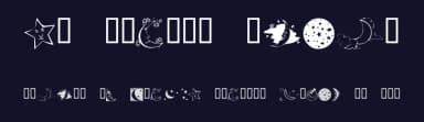 KR Starry Night by Kat's Fun Fonts — Dingbats Font — thumbnail 2