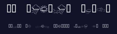 KR Weather Dings by Kat's Fun Fonts — Dingbats Font — thumbnail 2