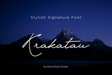 Krakatau Font by MaxnorType — Script Handwritten Font — thumbnail 1