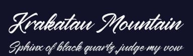 Krakatau Mountain by Perspectype Studio - Letterena.com — Script Handwritten Font — thumbnail 2