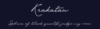 Krakatau by MaxnorType — Script Handwritten Font — thumbnail 2