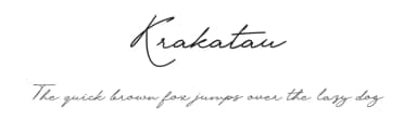 Krakatau by MaxnorType — Script Handwritten Font — thumbnail 1