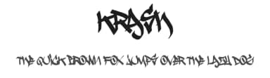 Krash by B85 — Script Handwritten Font — thumbnail 1