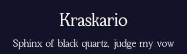 Kraskario by Dmitry Barsukov — Serif Font — thumbnail 2