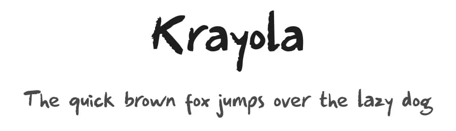 Krayola by Rendra Diardjo — Script Handwritten Font