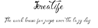 Kreatife by Lontong Lodeh — Script Handwritten Font — thumbnail 1