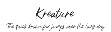 Kreature by Creatype Studio — Script Handwritten Font — thumbnail 1