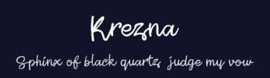 Krezna by Em Nazar — Script Handwritten Font — thumbnail 2