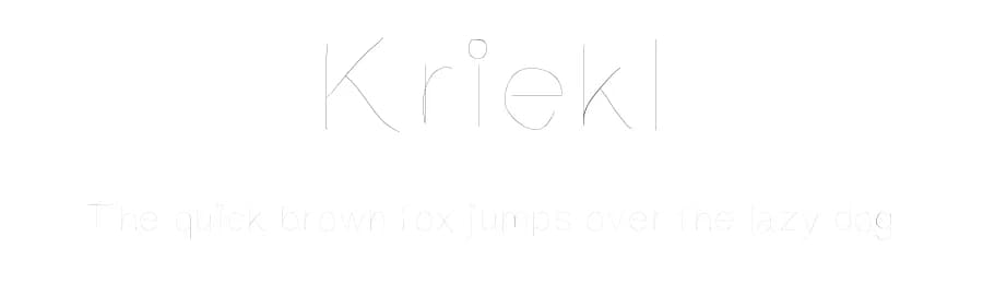 Kriekl by Michael Cortez — Script Handwritten Font