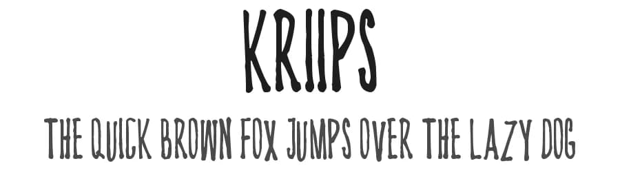 Kriips by Andrus Peegel — Script Handwritten Font