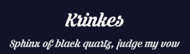 Krinkes by Måns Grebäck — Script Handwritten Font — thumbnail 2