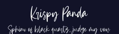 Krispy Panda by Sronstudio — Script Handwritten Font — thumbnail 2