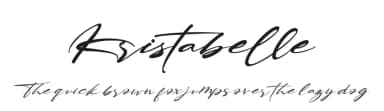 Kristabelle by Letterara — Script Handwritten Font — thumbnail 1