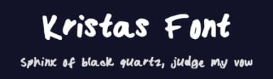 Kristas Font by Krista — Script Handwritten Font — thumbnail 2