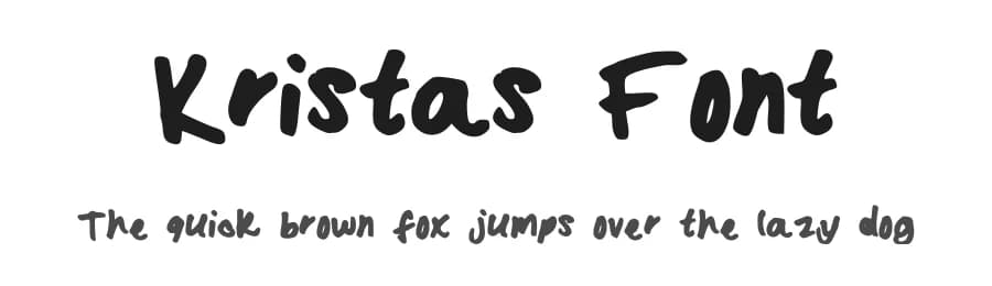 Kristas Font by Krista — Script Handwritten Font
