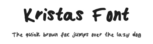 Kristas Font by Krista — Script Handwritten Font
