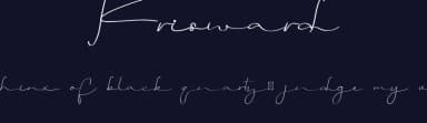 Krisward by Edric Studio — Script Handwritten Font — thumbnail 2