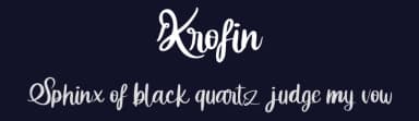 Krofin by Riki — Script Handwritten Font — thumbnail 2