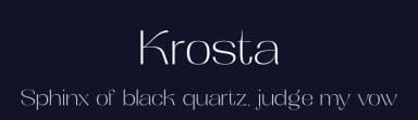 Krosta by Eka Hermawan — Sans Serif Font — thumbnail 2