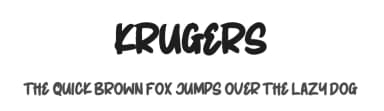 Krugers by Eifetstype — Script Handwritten Font — thumbnail 1