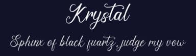 Krystal by Graphix Line Studio — Script Handwritten Font — thumbnail 2