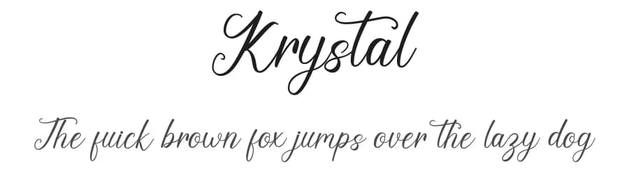 Krystal by Graphix Line Studio — Script Handwritten Font