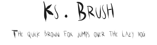 Ks.Brush by Pedro Moreira — Script Handwritten Font