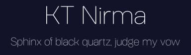 KT Nirma by Meithey — Sans Serif Font — thumbnail 2