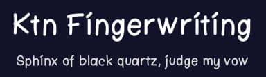 Ktn Fingerwriting by Kutan Ural — Script Handwritten Font — thumbnail 2