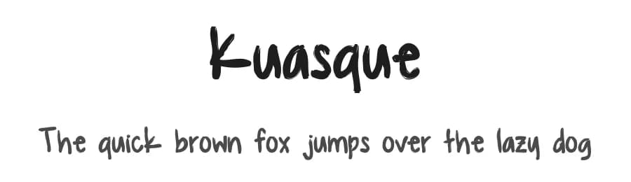 Kuasque by ijem — Script Handwritten Font