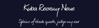 Kuba Reczny Neue by Jakub Degórski — Script Handwritten Font — thumbnail 2