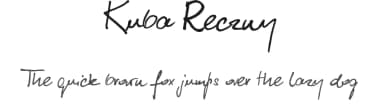 Kuba Reczny by Jakub Degórski — Script Handwritten Font — thumbnail 1