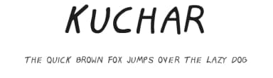 Kuchar by San Francisco Art Institute Typography — Script Handwritten Font — thumbnail 1
