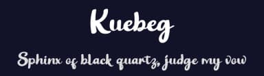 Kuebeg by twinletter — Script Handwritten Font — thumbnail 2