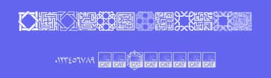 Kufi Pattern by Peter Wiegel — Dingbats Font — thumbnail 3
