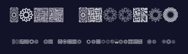 Kufi Pattern by Peter Wiegel — Dingbats Font — thumbnail 2