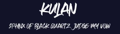 Kulan by Vz Type — Script Handwritten Font — thumbnail 2
