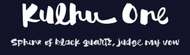 Kulhu One by Jroh Creative — Script Handwritten Font — thumbnail 2
