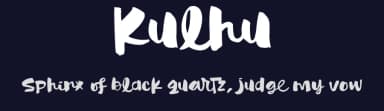 Kulhu by Jroh Creative — Script Handwritten Font — thumbnail 2