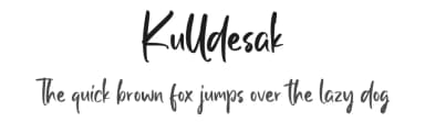 Kulldesak by Creatype Studio — Script Handwritten Font — thumbnail 1