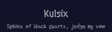 Kulsix by Hafatype — Script Handwritten Font — thumbnail 2